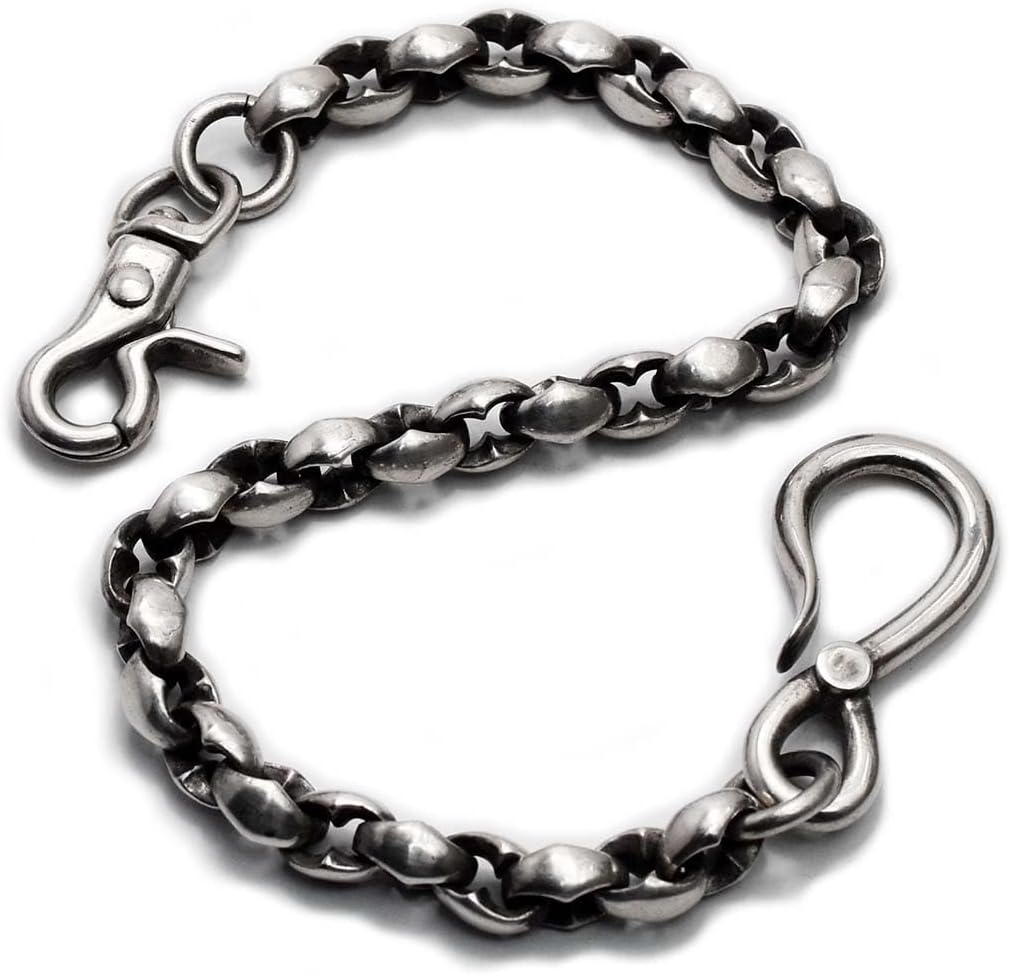 ウォレットチェーンシルバークロスボールチェーンdagger S925